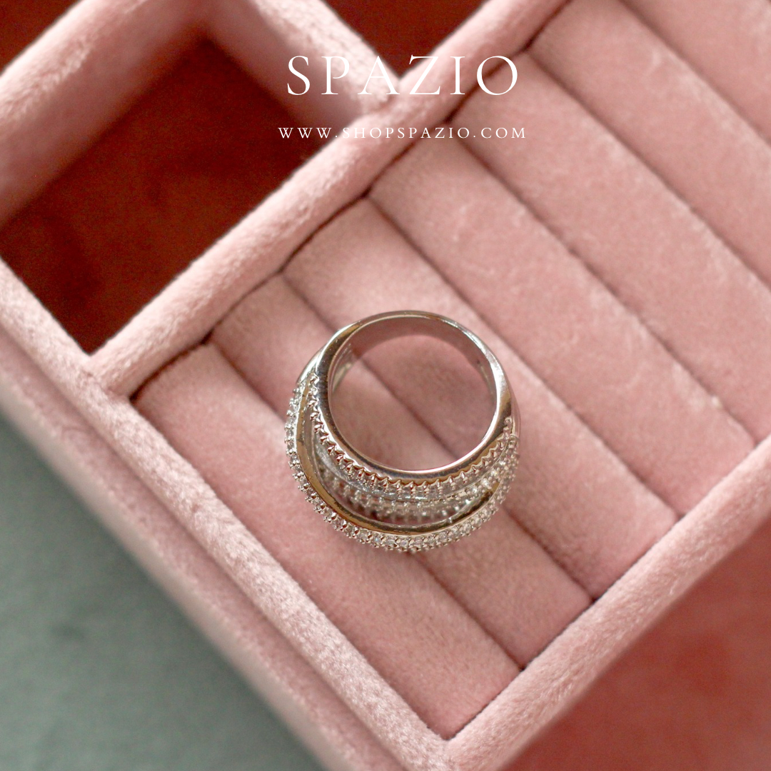 Stellar Glow Layered Ring