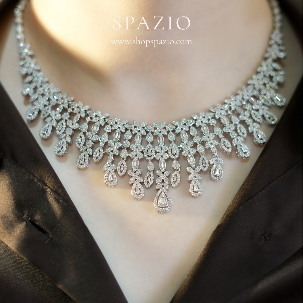 Silver Royale Necklace Set