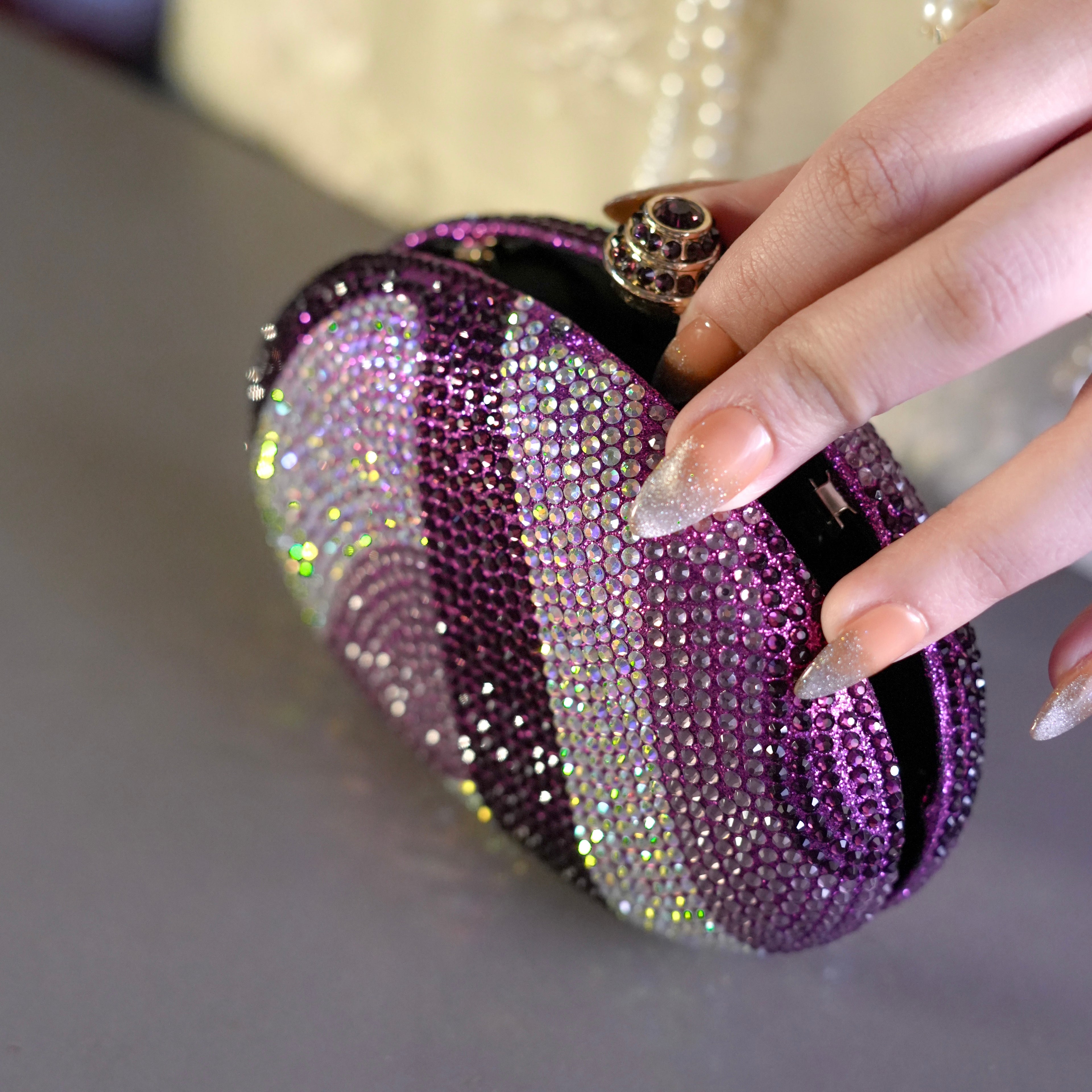 Aurora Clutch - Purple