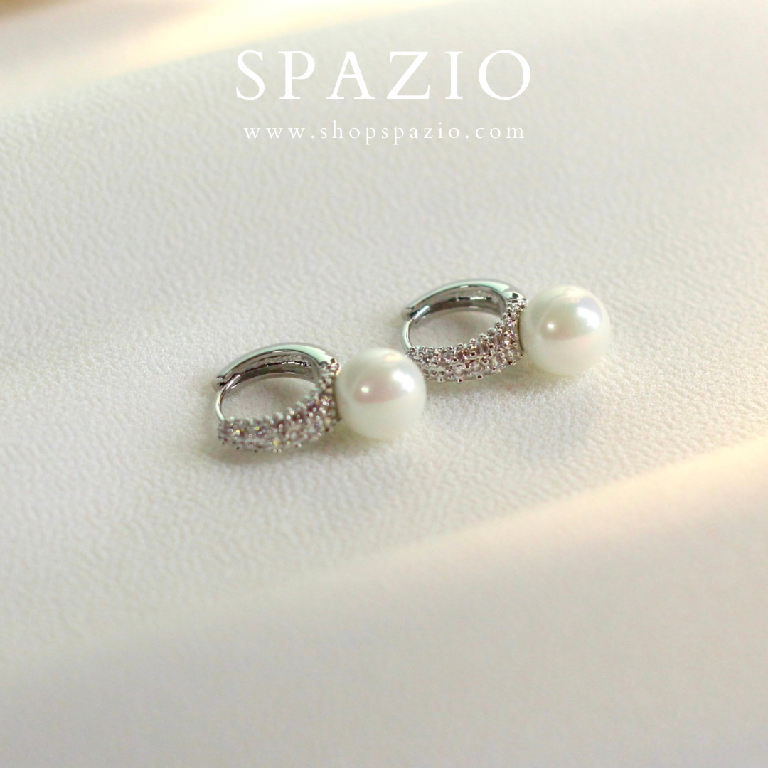 Pearl CZ Hoops