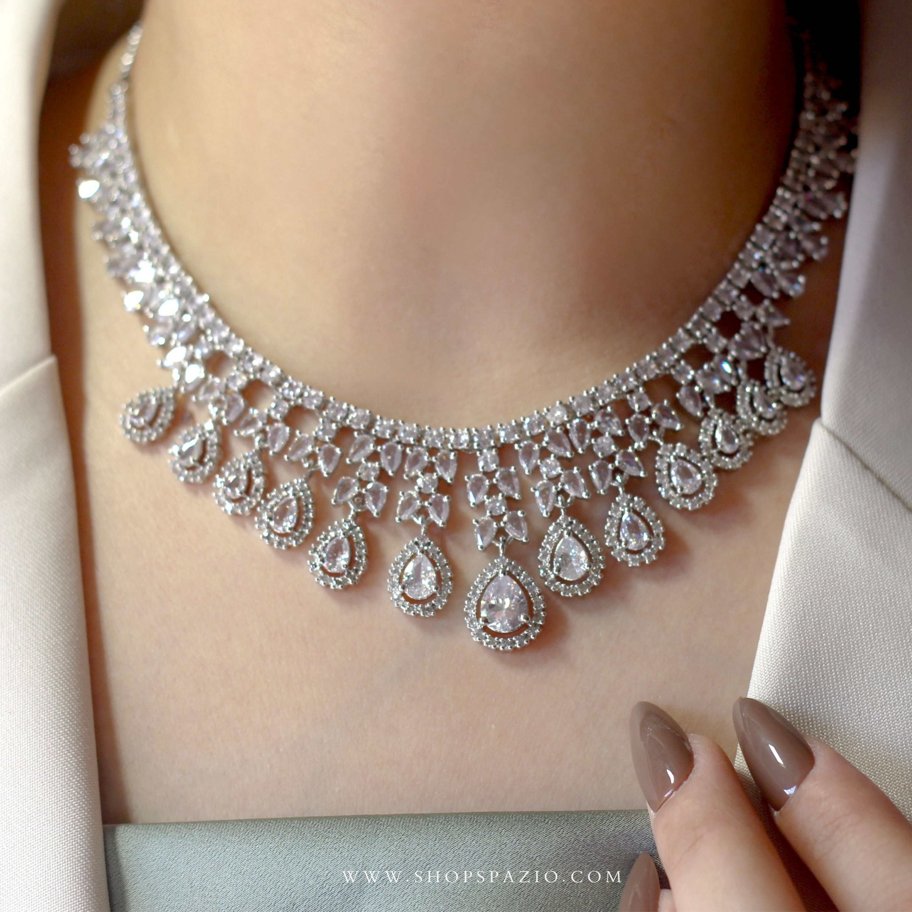 CZ Elegance Necklace Set