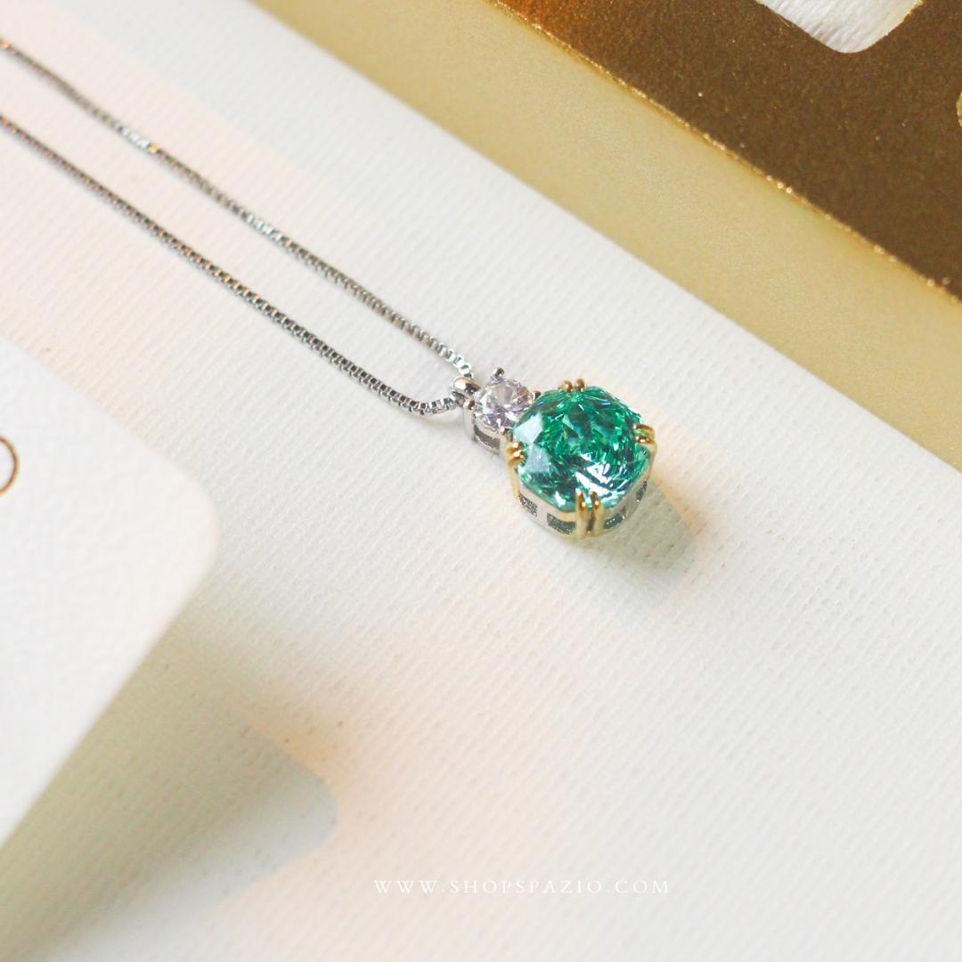 CZ Spark Pendant Set