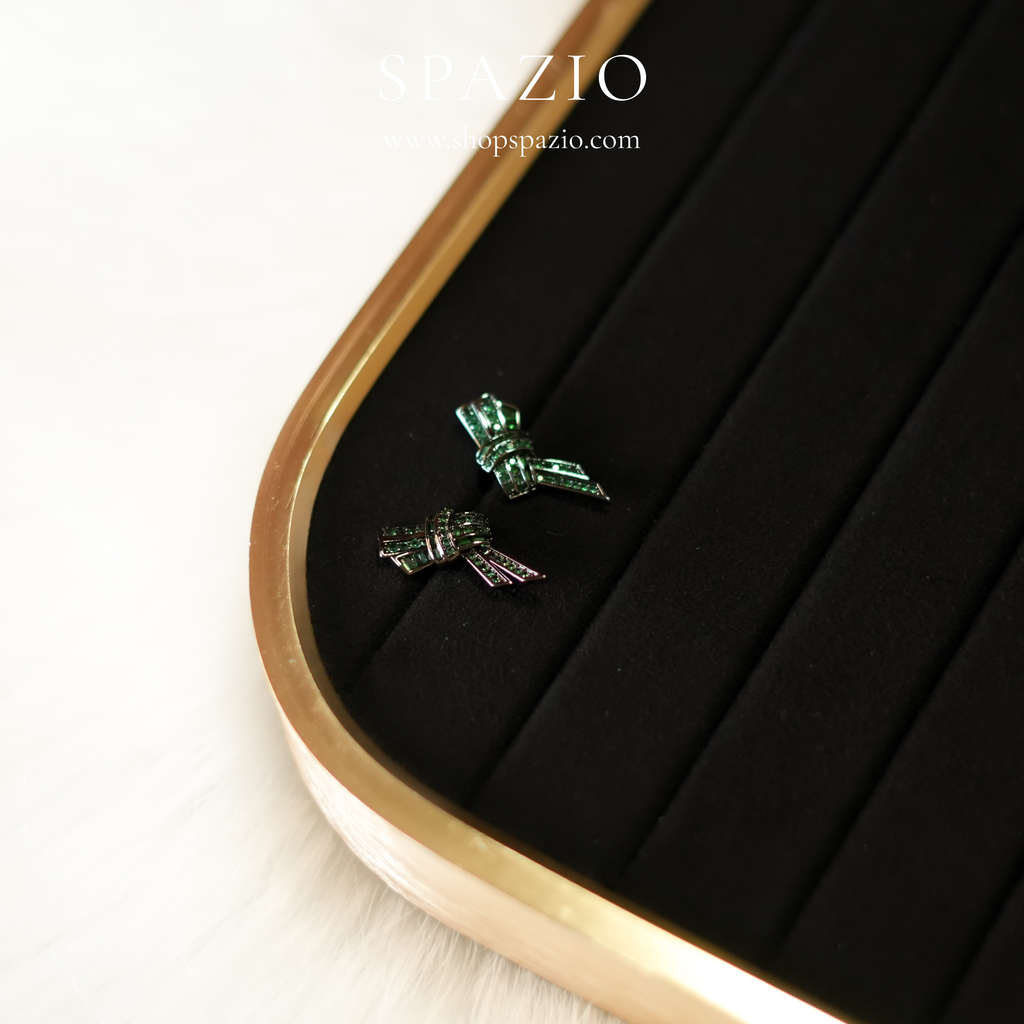Emerald Knot Studs