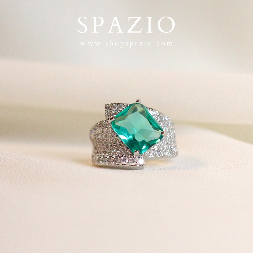 Teal Oasis Ring-Adjustable