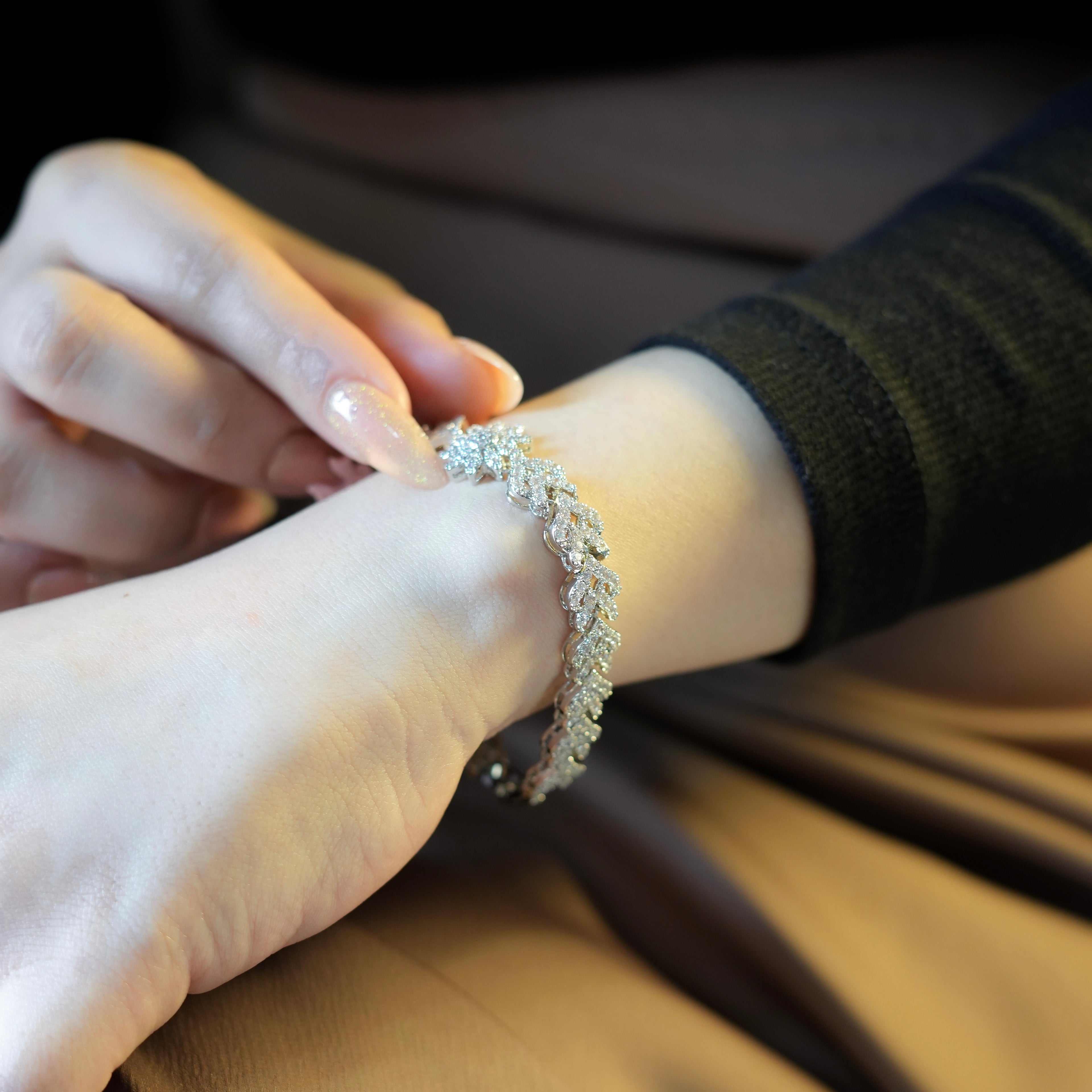 CZ Floral Bracelet