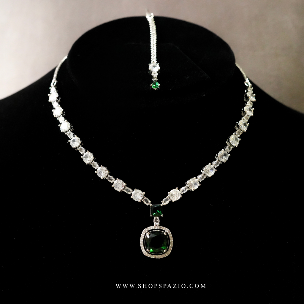 Grace Necklace Set - Green