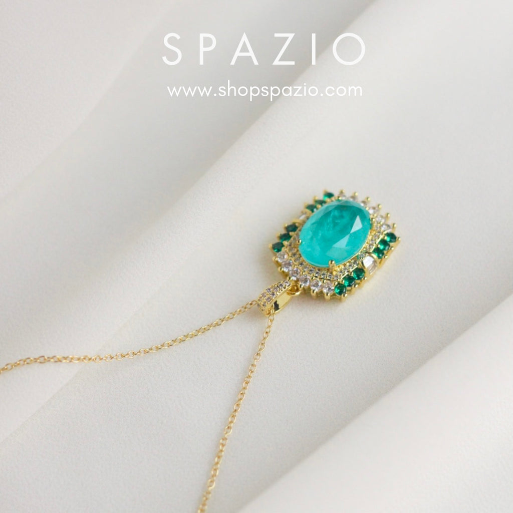 18 K Gold Plated Skyline Pendant necklace