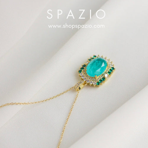 18 K Gold Plated Skyline Pendant necklace