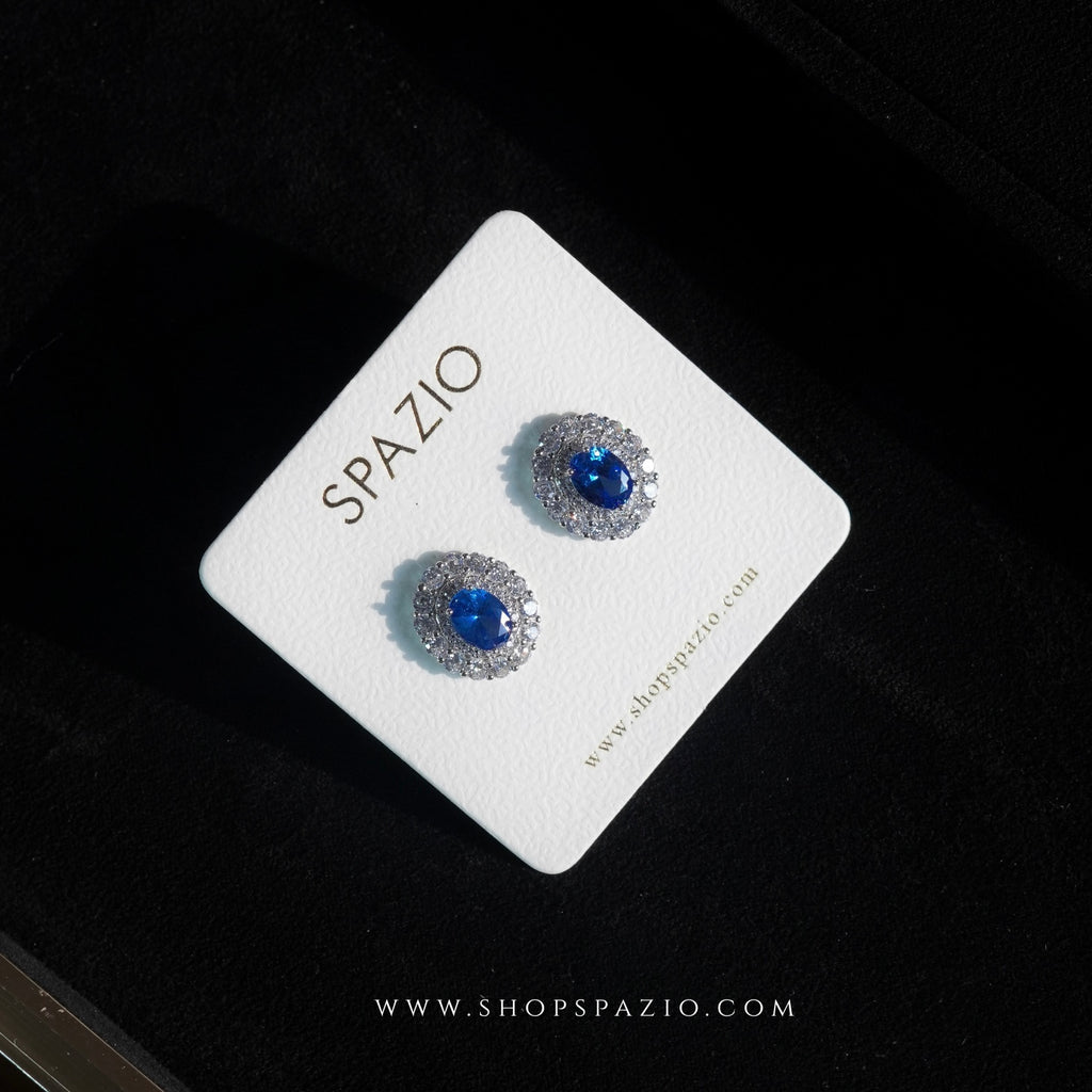 Blue Frost CZ Studs