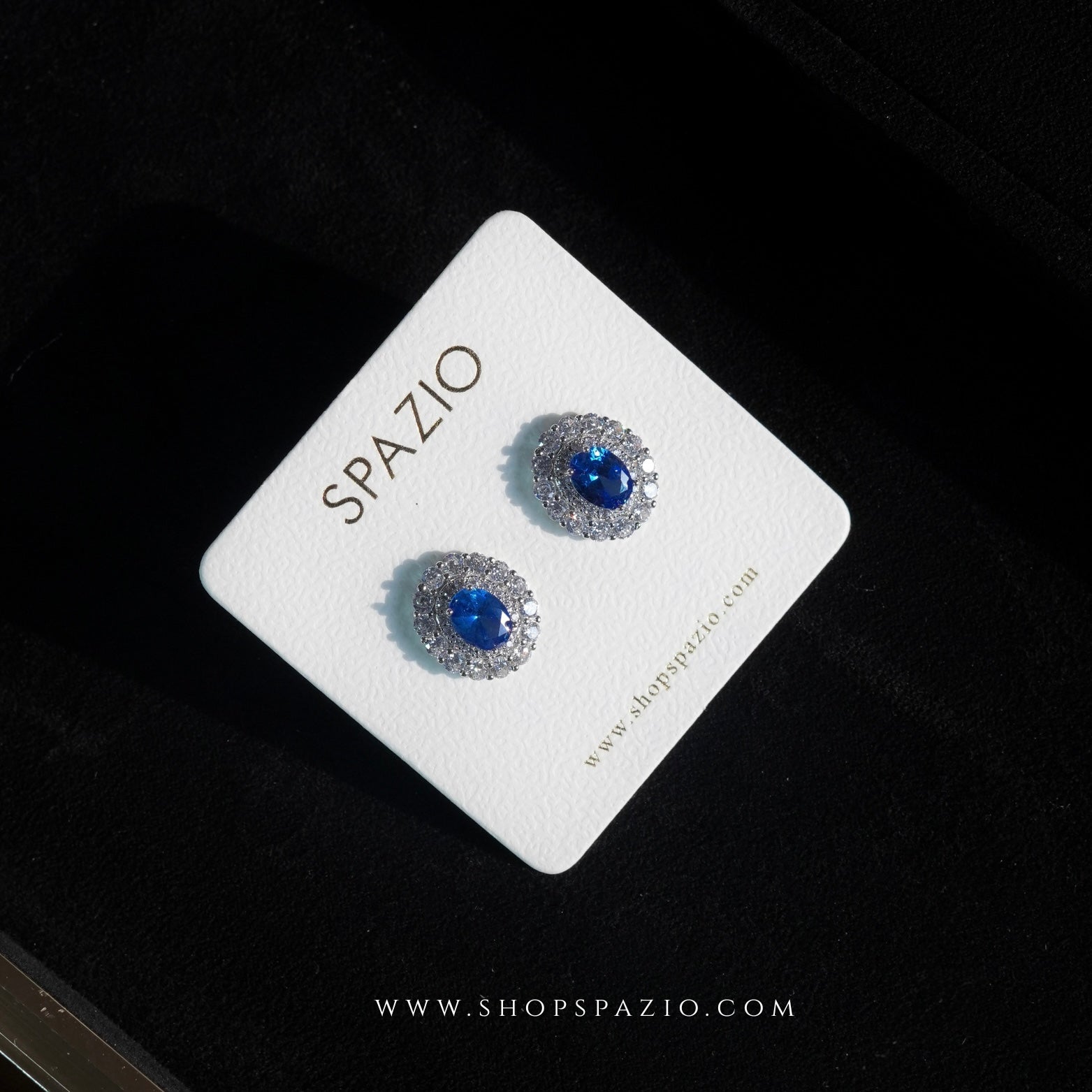 Blue Frost CZ Studs