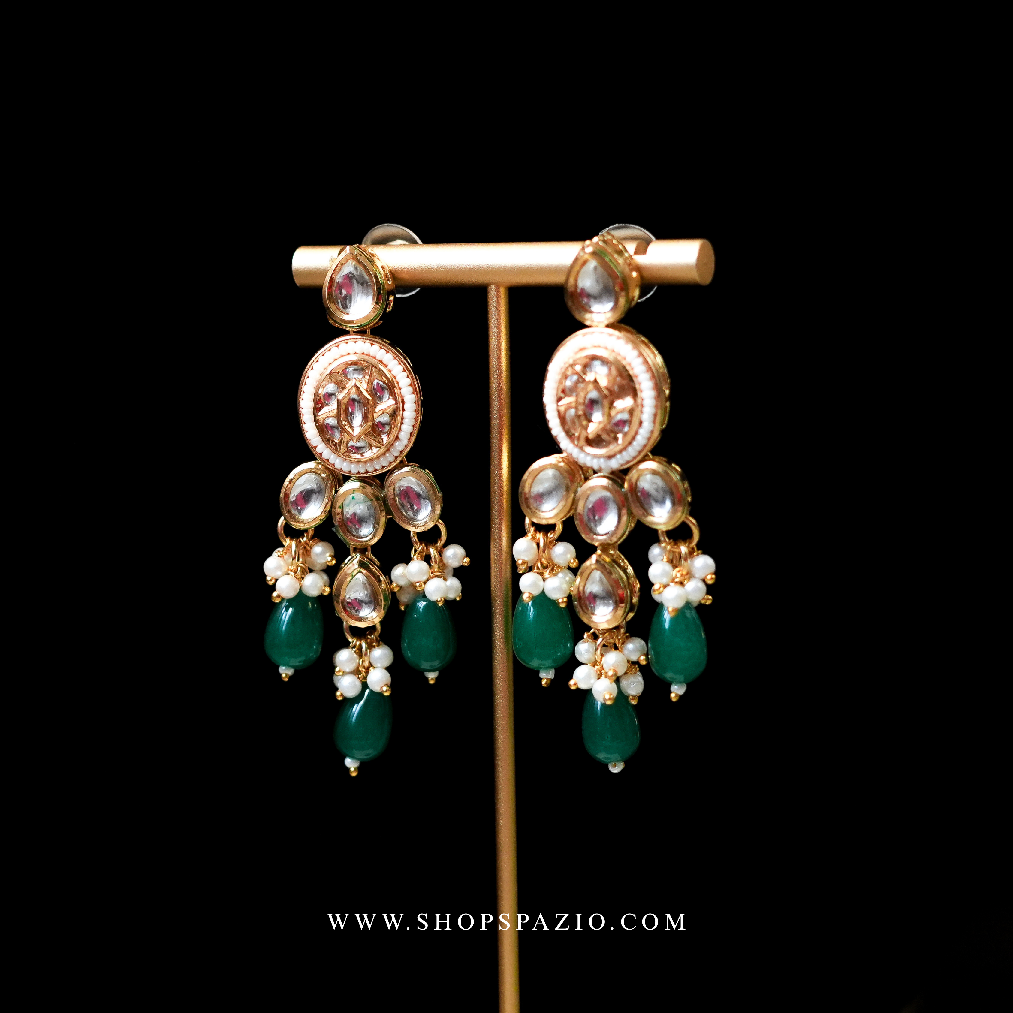 Kundan Choker Set - Green
