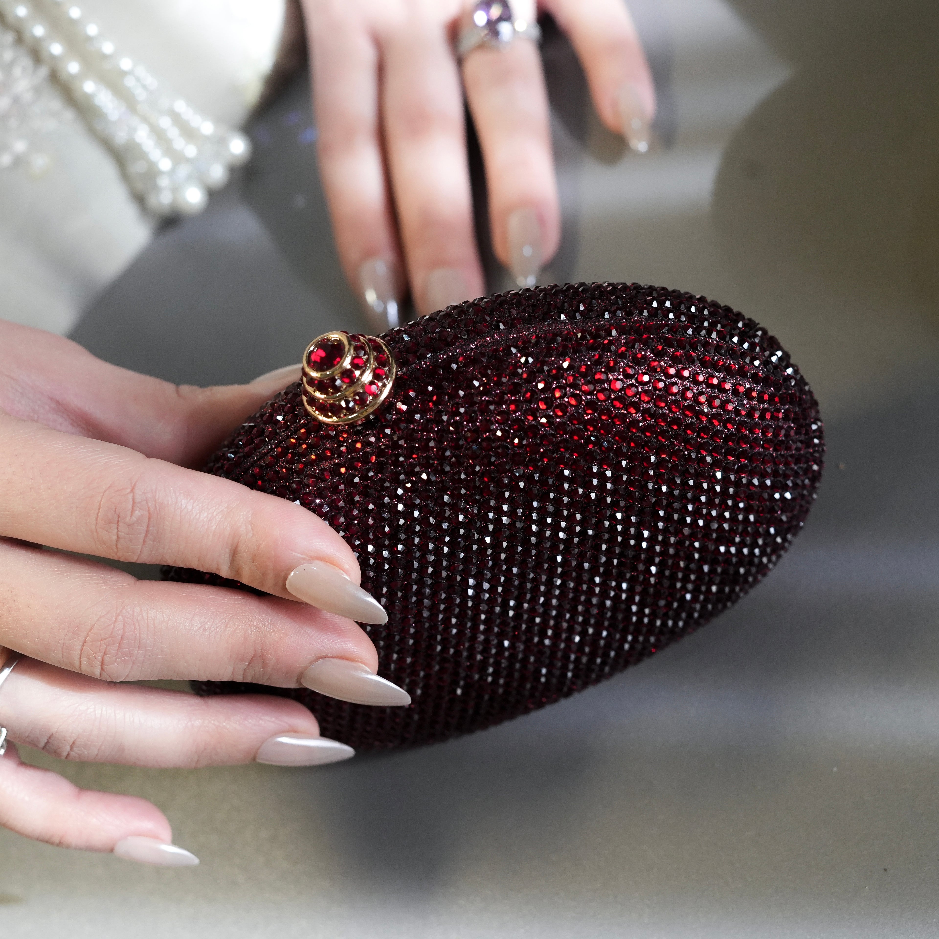 Cocktail Clutch - Maroon