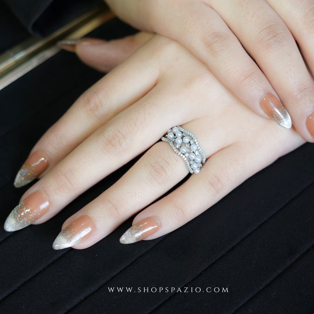 Pearl Cluster Ring