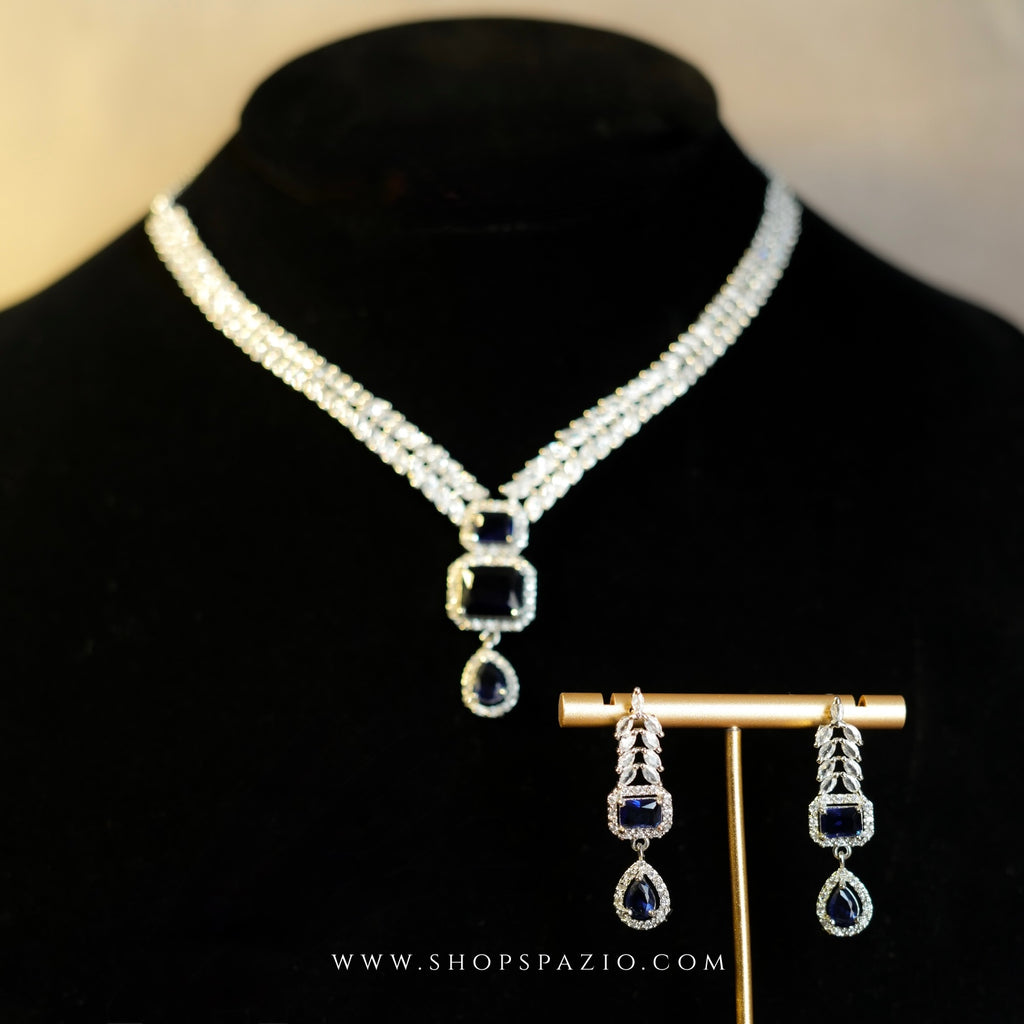 Fiora Necklace Set - Blue
