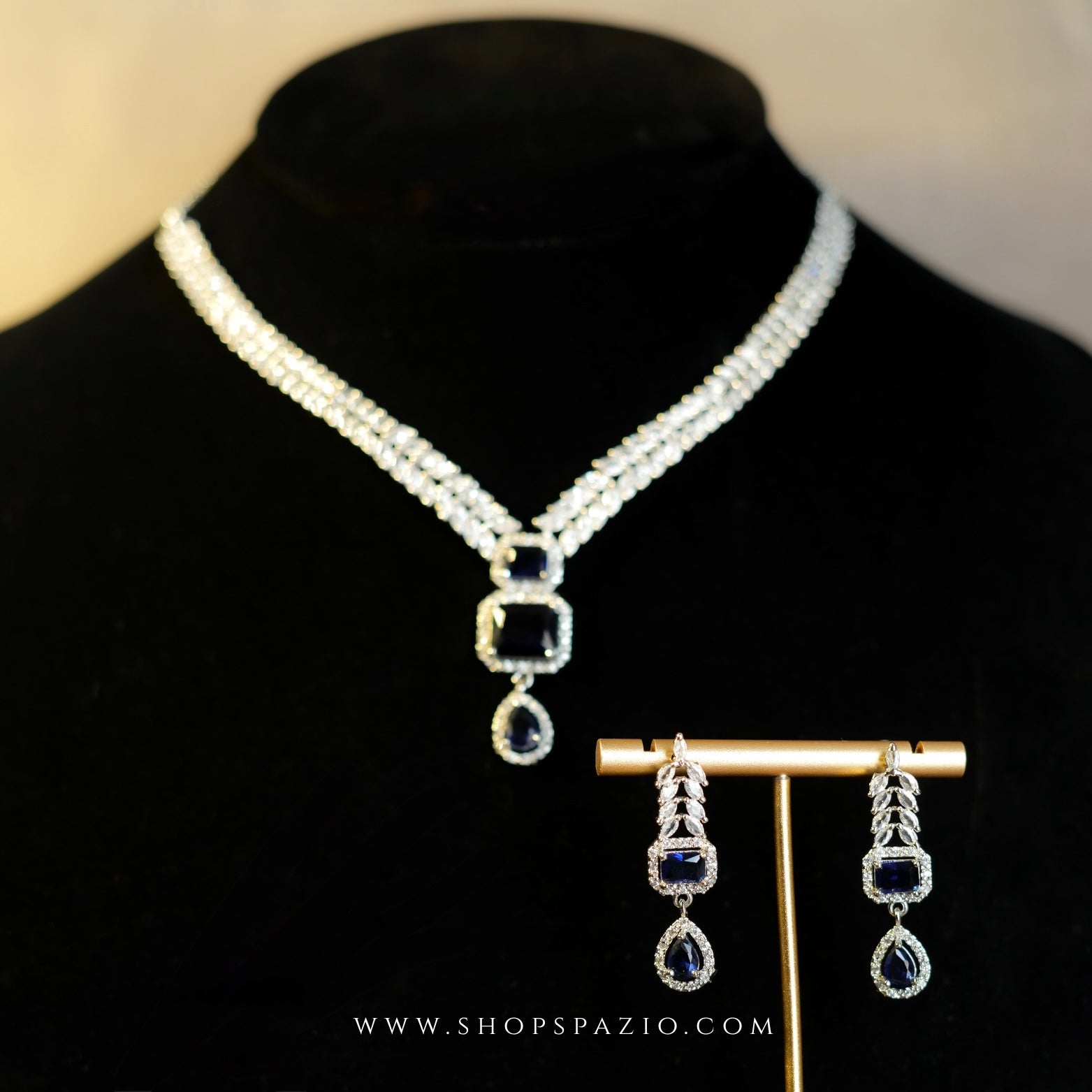 Fiora Necklace Set - Blue