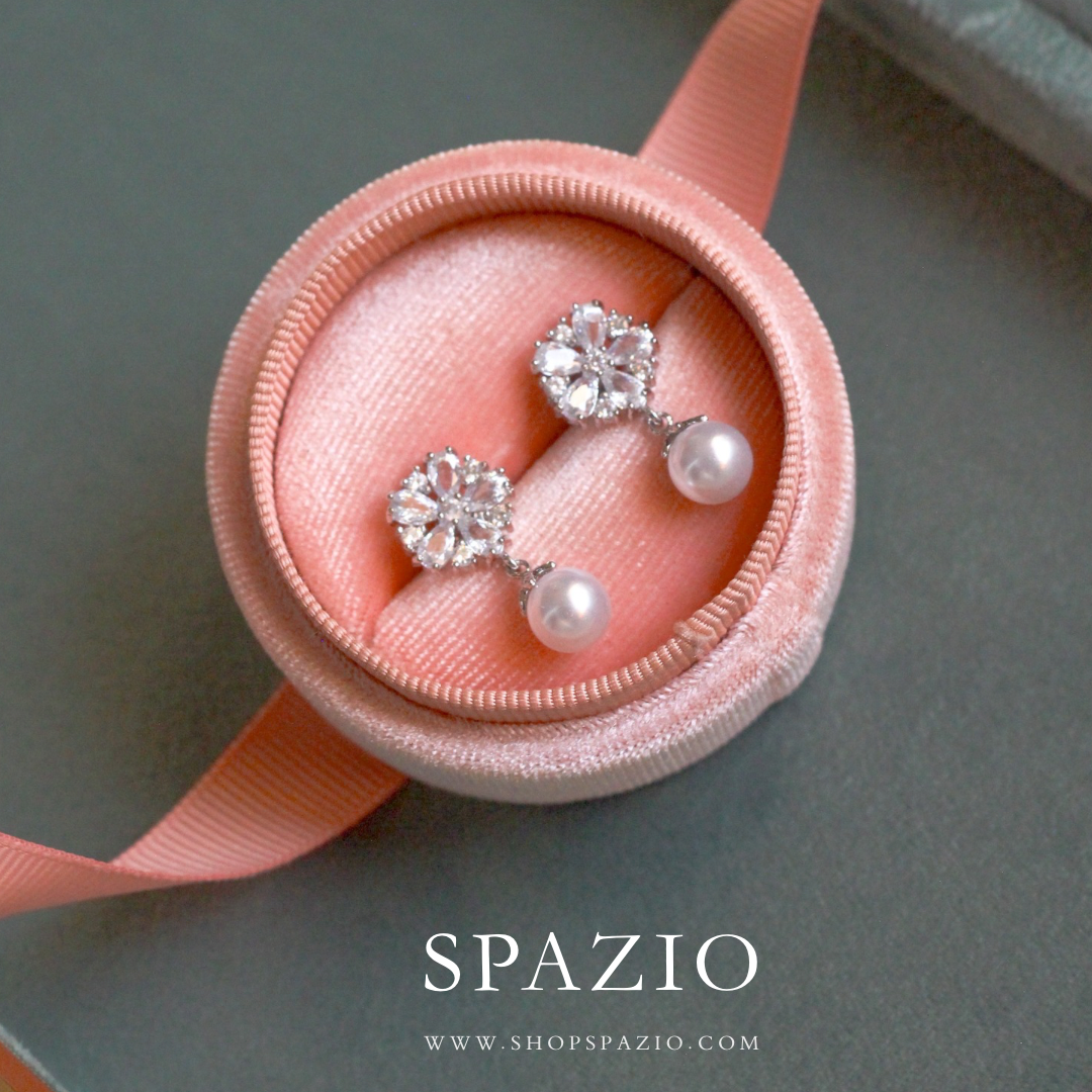 CZ Pearl Glow Earrings