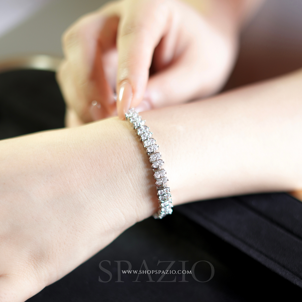 Silver Whisper CZ Bracelet