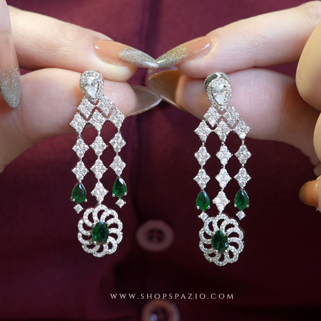 Emerald Crystal Necklace Set