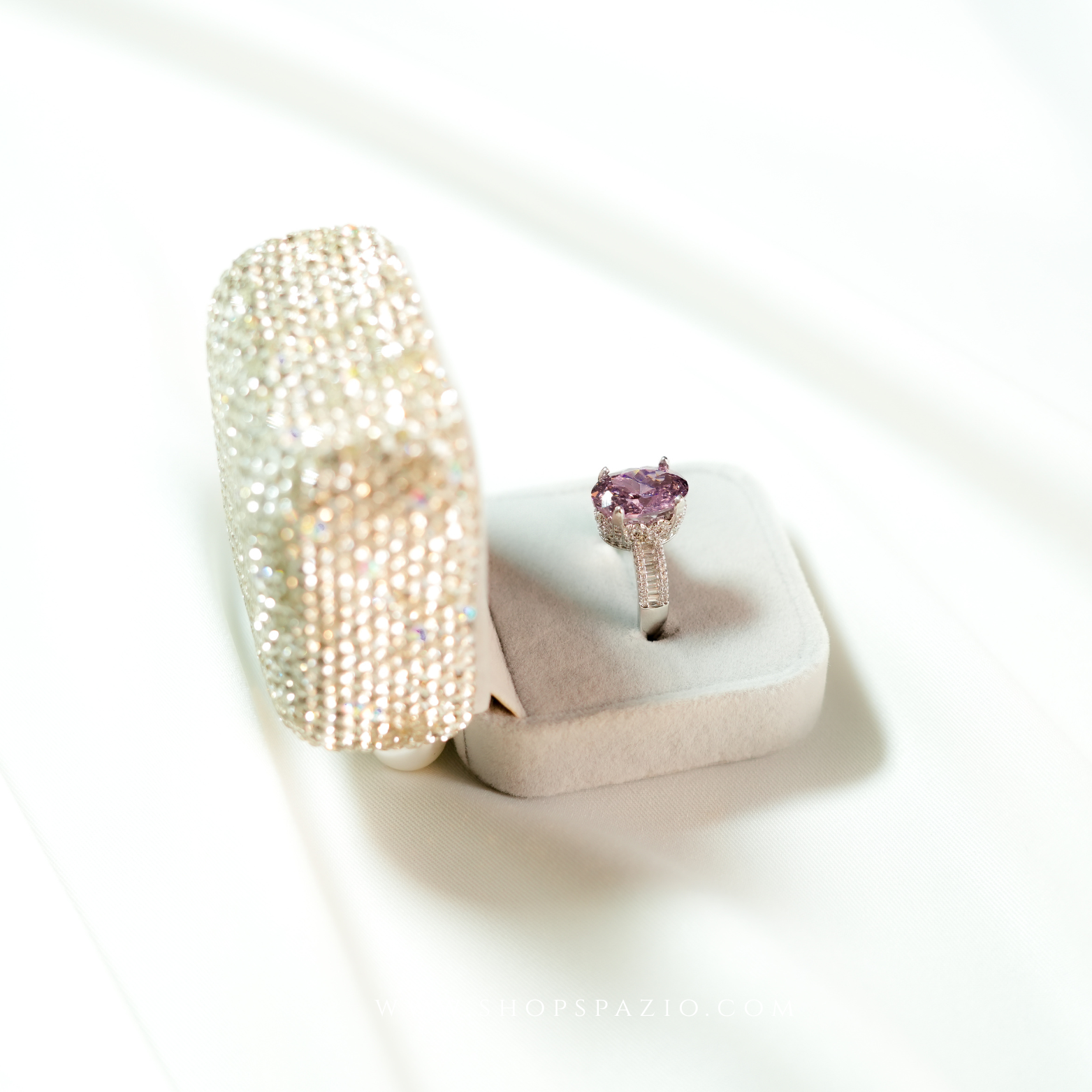 Amethyst Oval Solitaire Ring