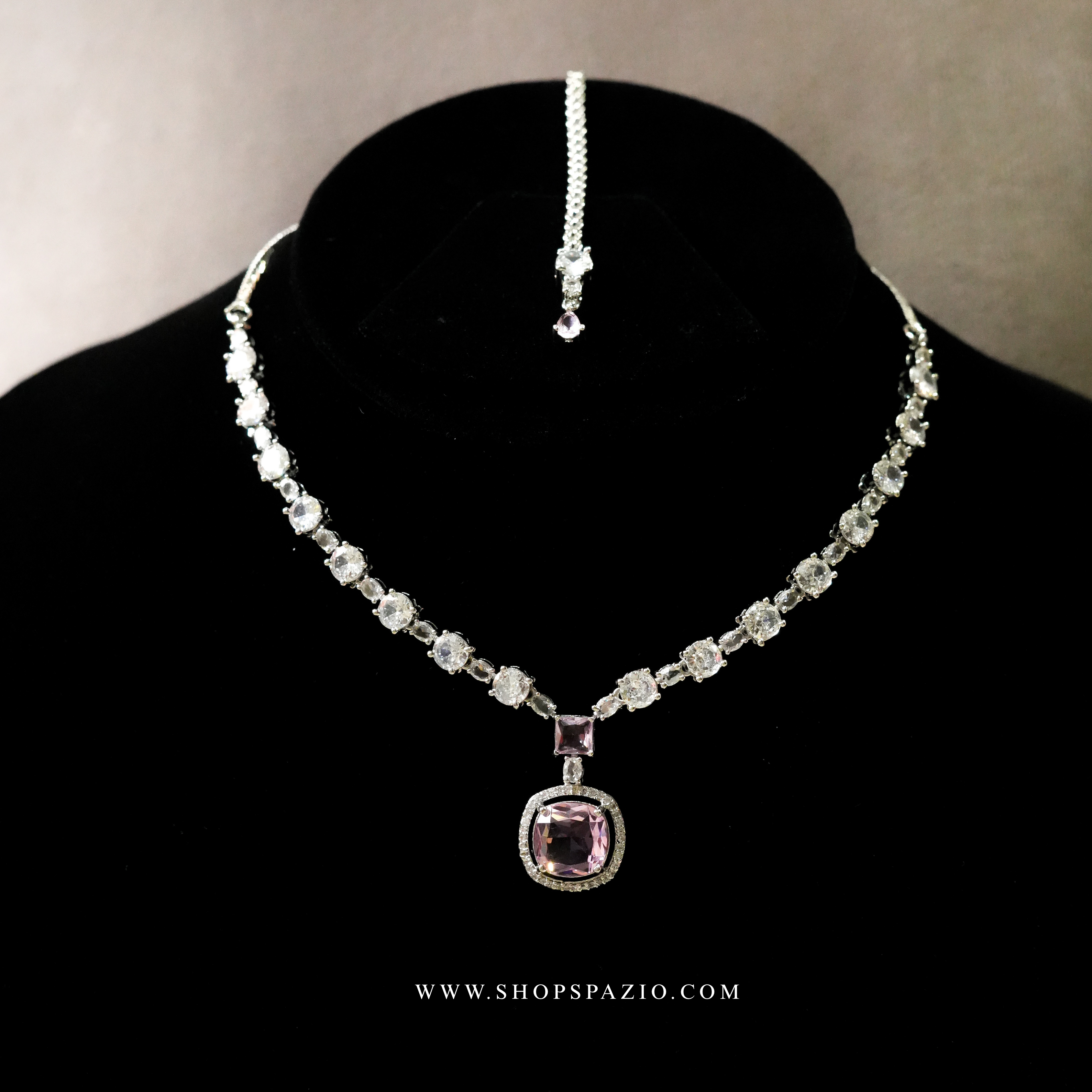 Grace Necklace Set - Pink