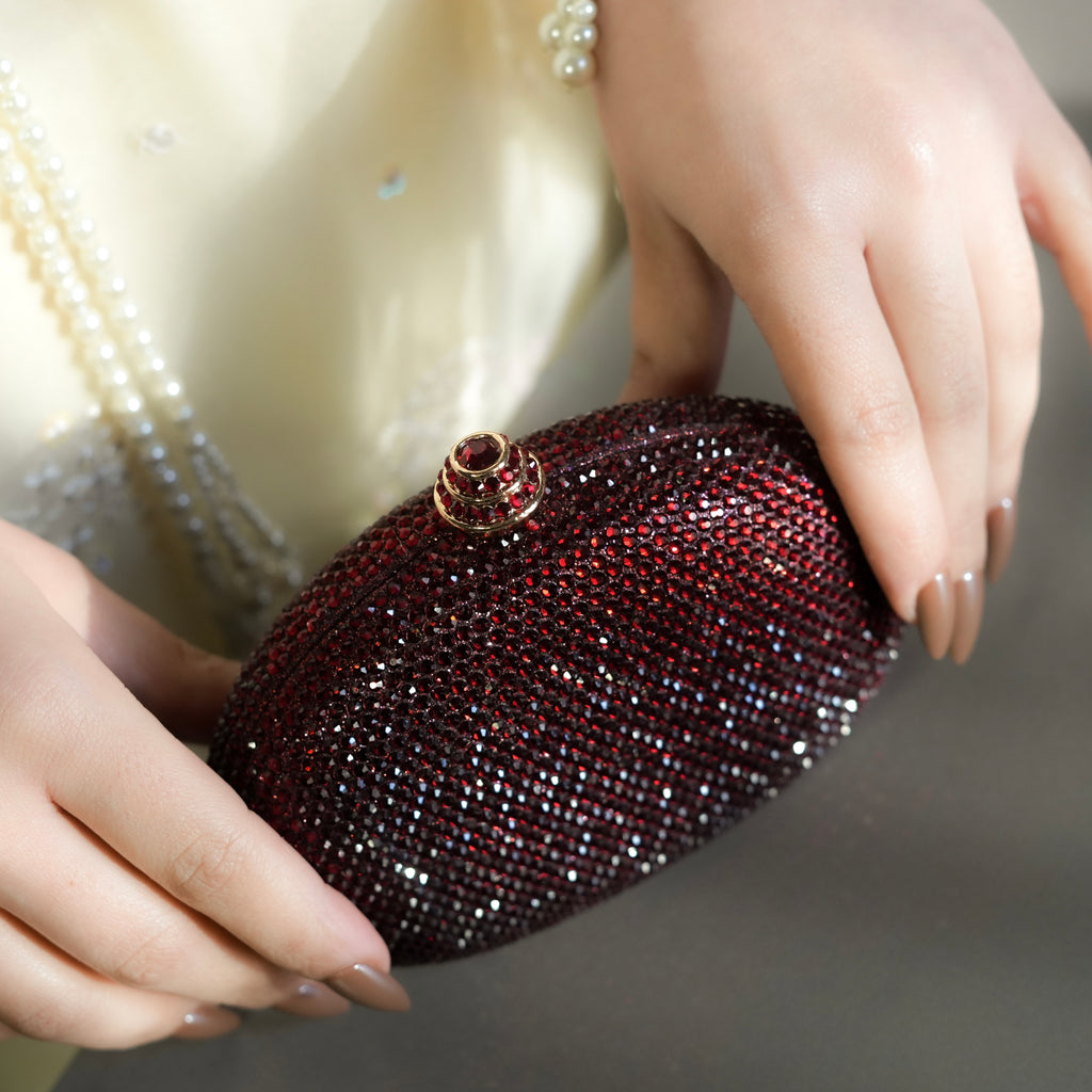 Cocktail Clutch - Maroon