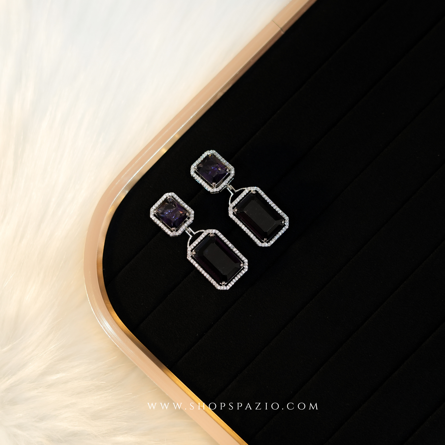 Prisma Duet Earrings - Violet