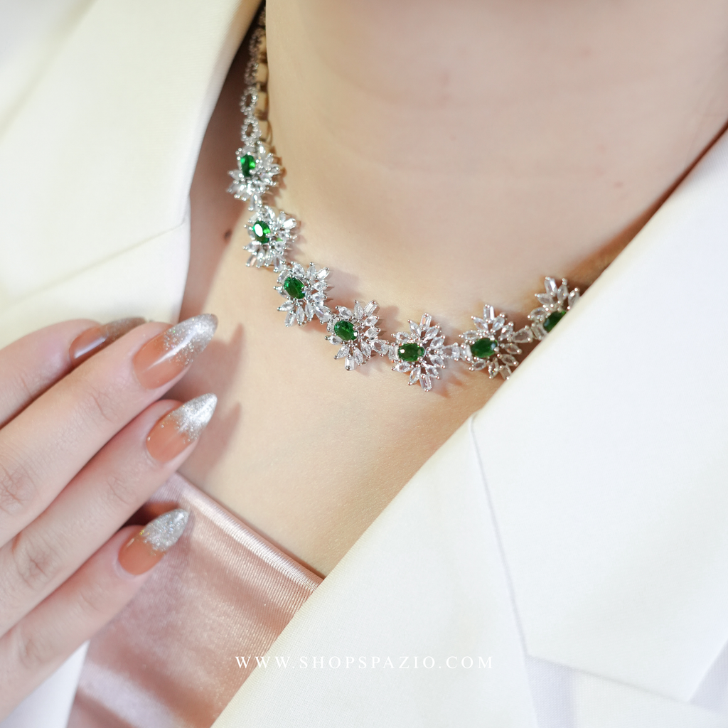 Stardust Necklace Set - Green