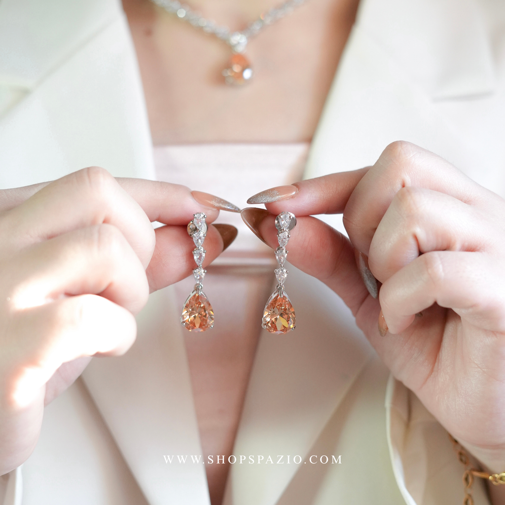 Champagne Dewdrop Necklace Set