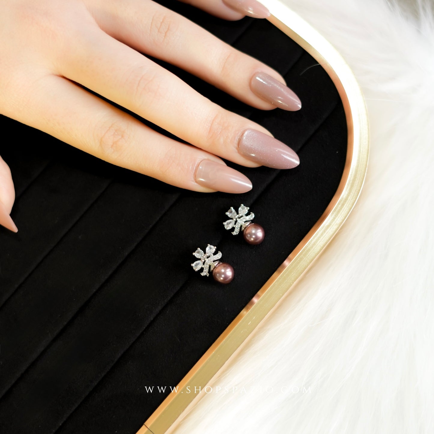 Pearl CZ Glow Studs