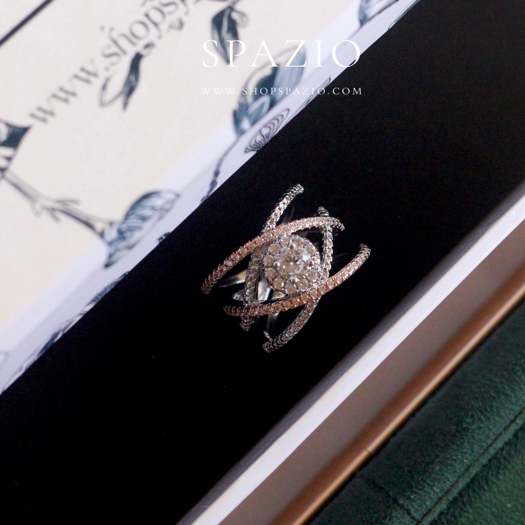 Ethereal Duo CZ Ring