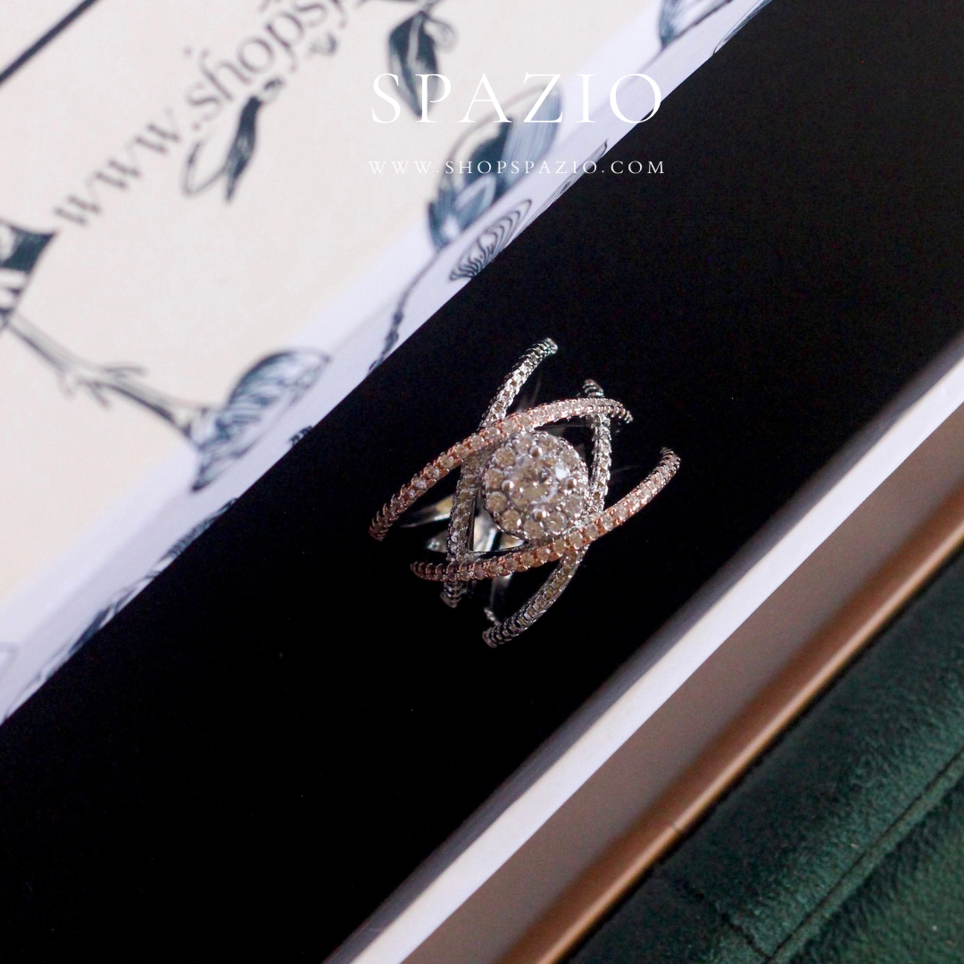 Ethereal Duo CZ Ring