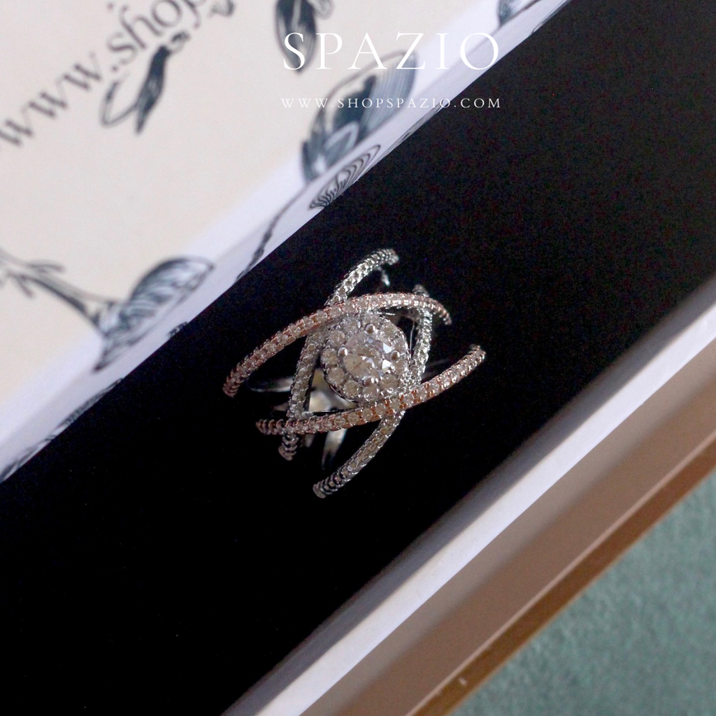 Ethereal Duo CZ Ring