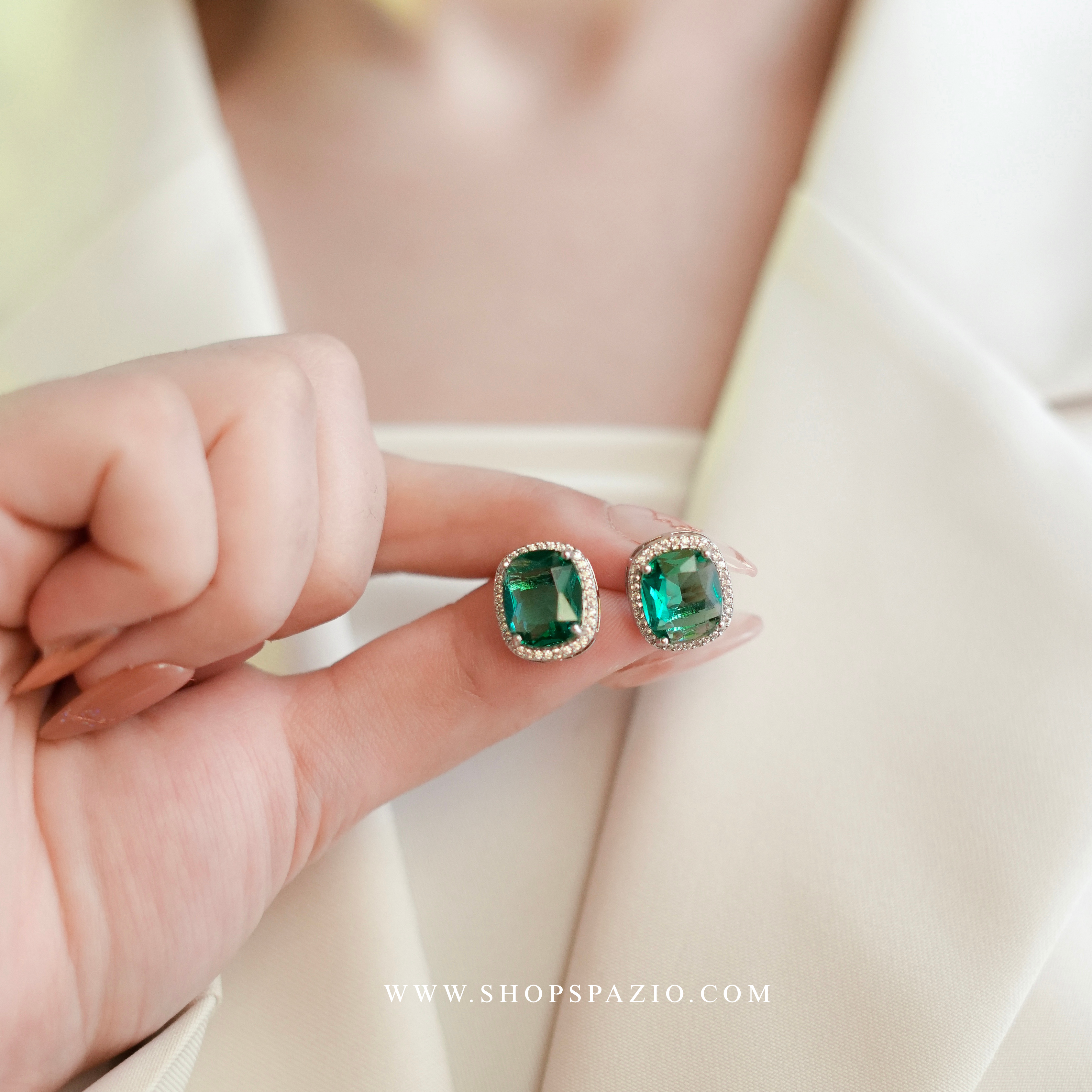 Teal Serenity Studs