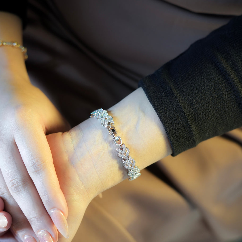 CZ Floral Bracelet