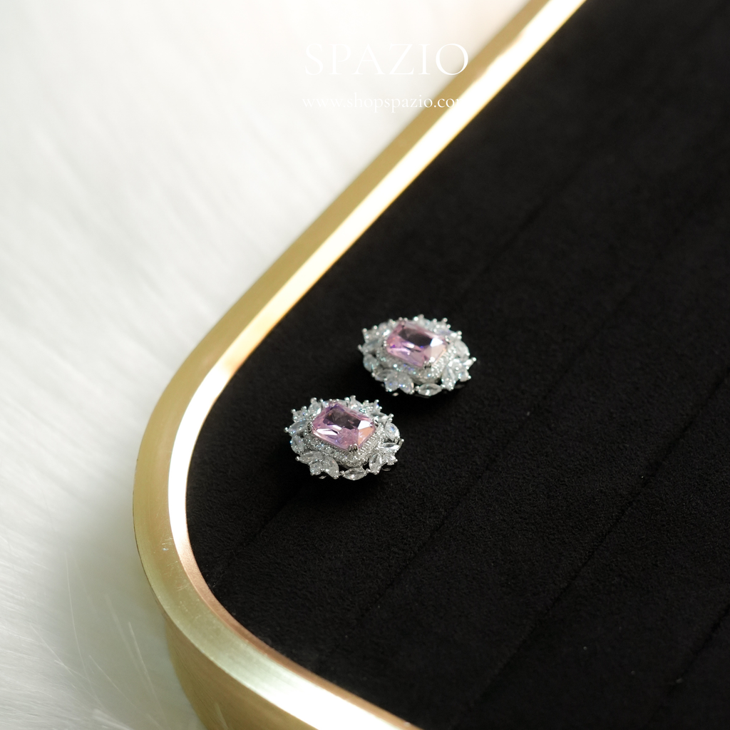 Heritage Ear Studs - Soft Pink