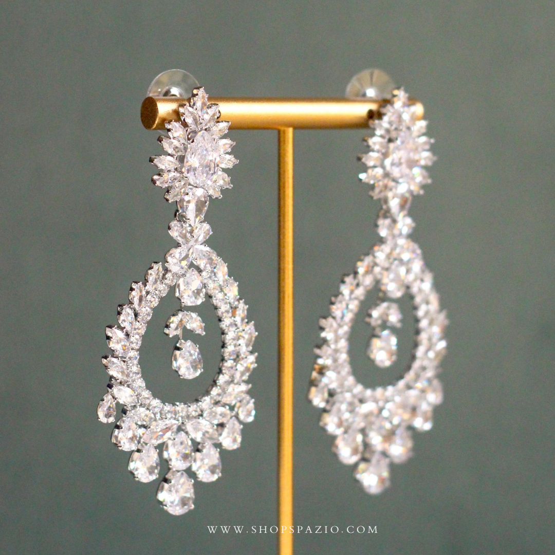 CZ Empress Statement Earrings