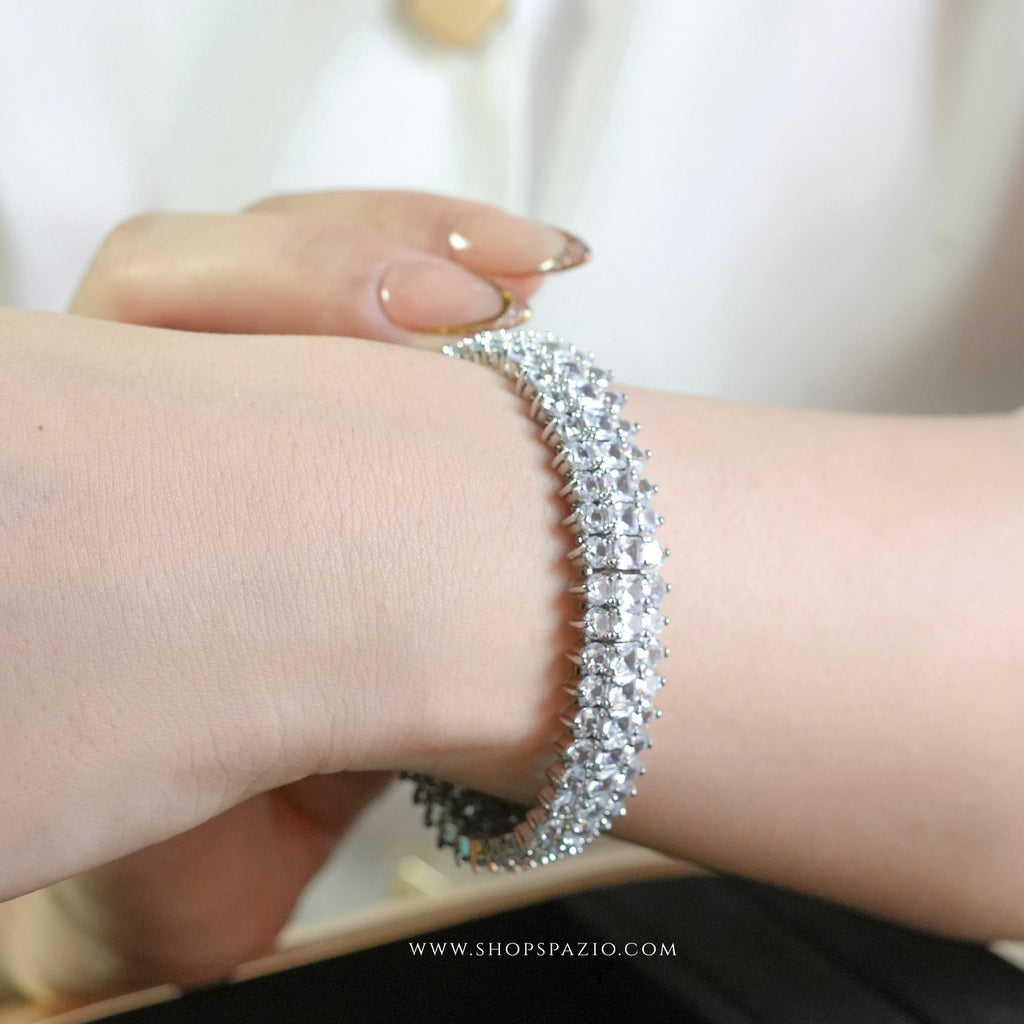 Silver Majesty CZ Bracelet