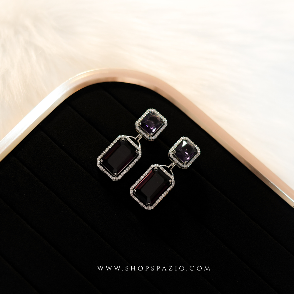 Prisma Duet Earrings - Violet