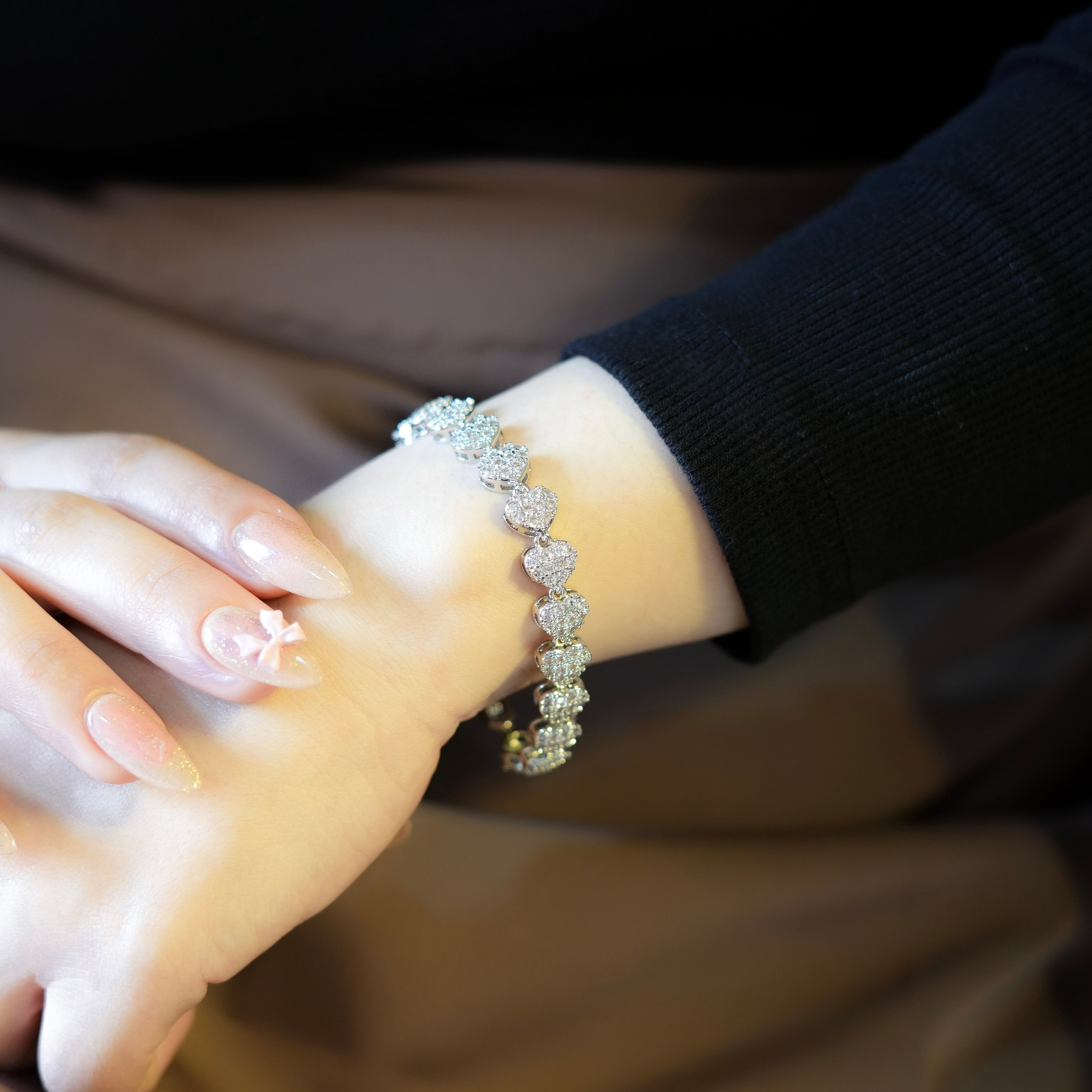 Aurora CZ Heart Bracelet