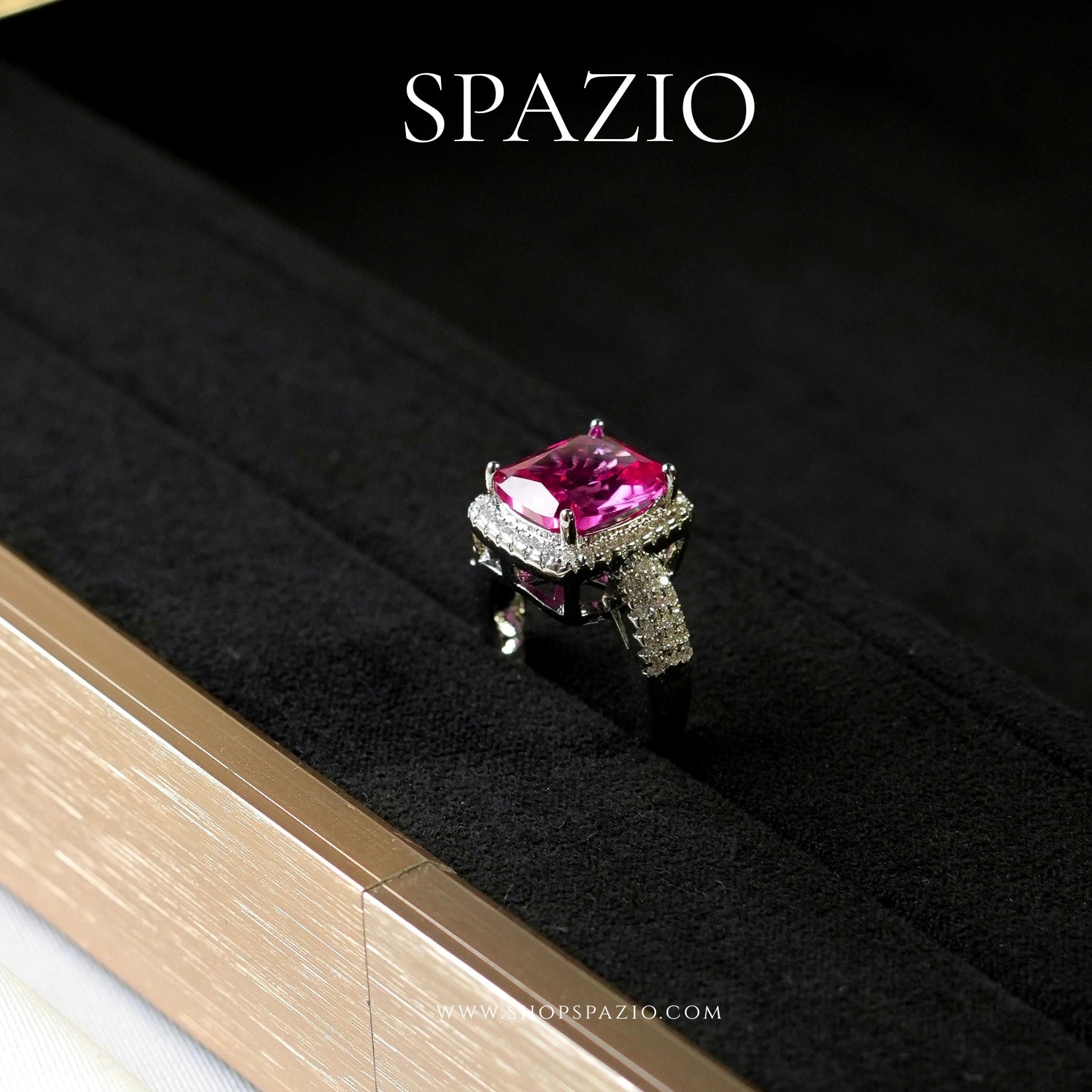 Ruby Radiance Ring - Adjustable