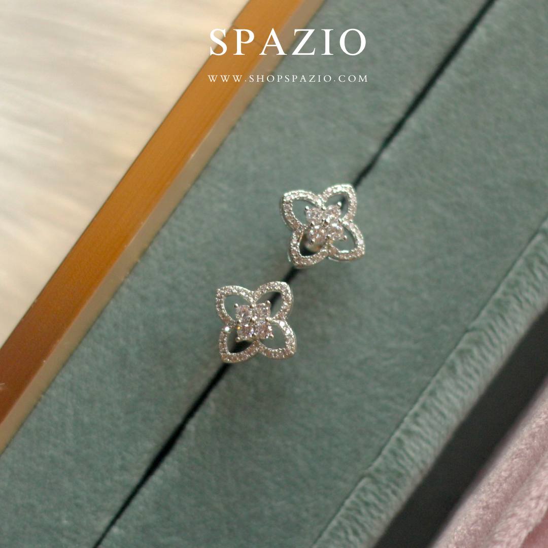 Frosted Clover Studs