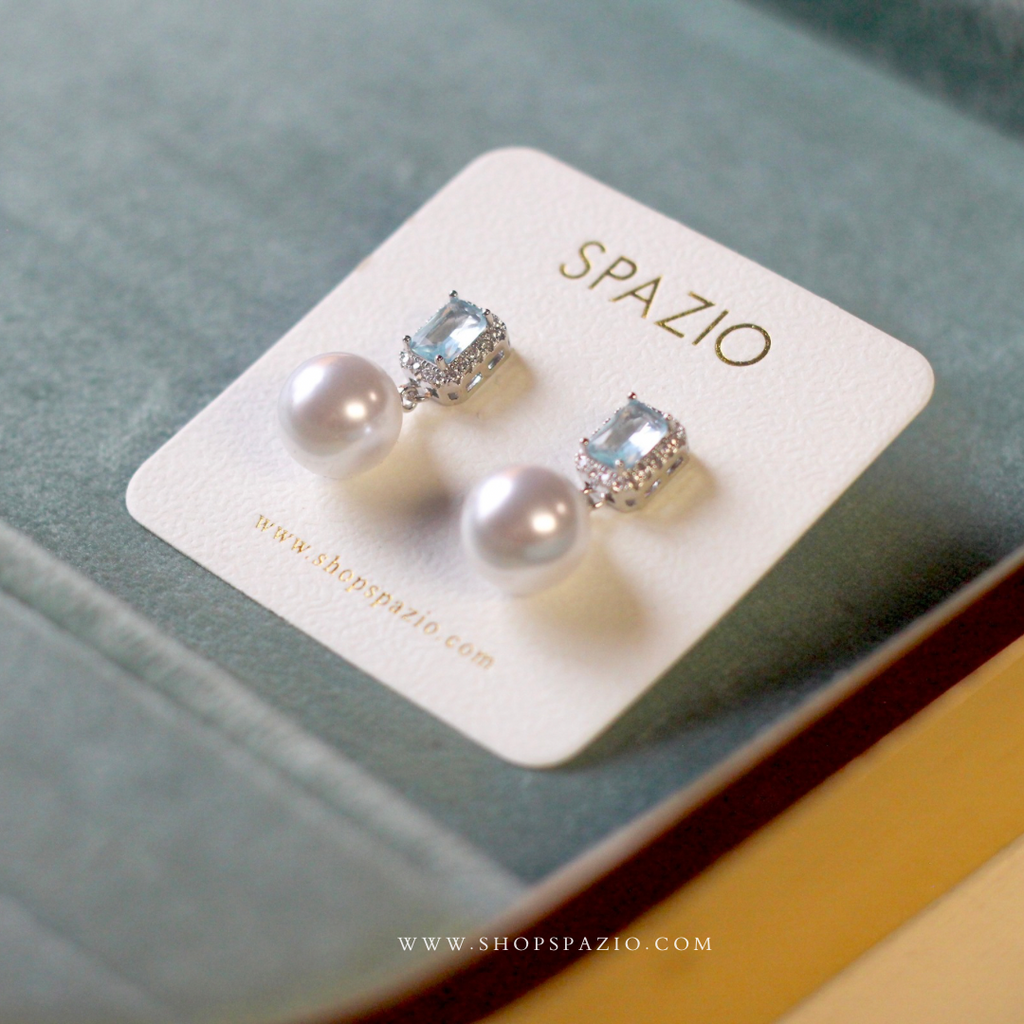 Sky Whisper Pearl Earrings