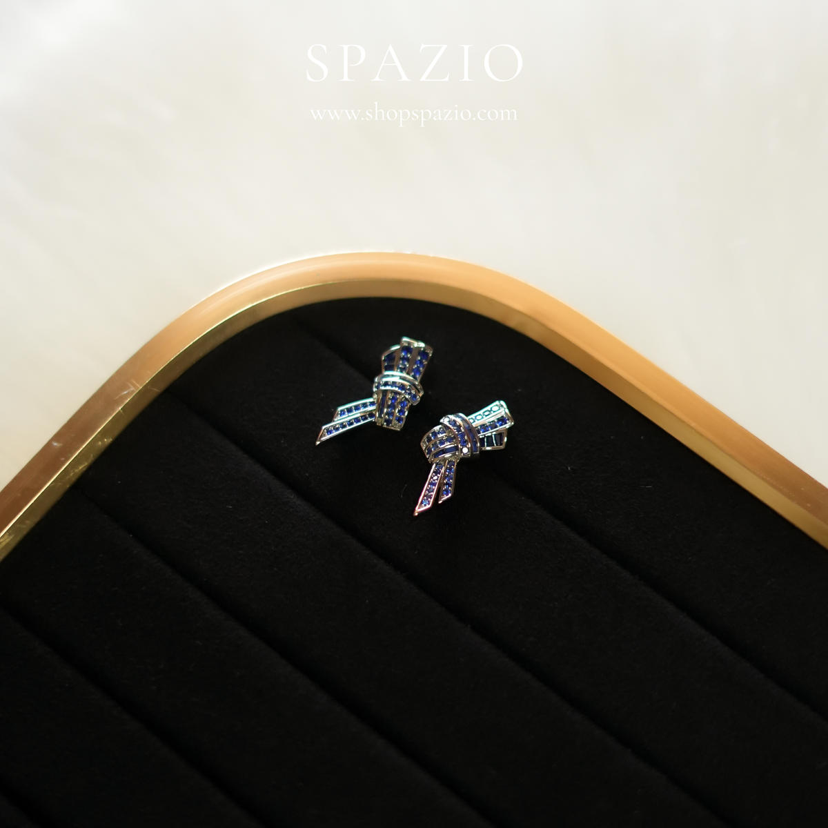 Sapphire Knot Studs