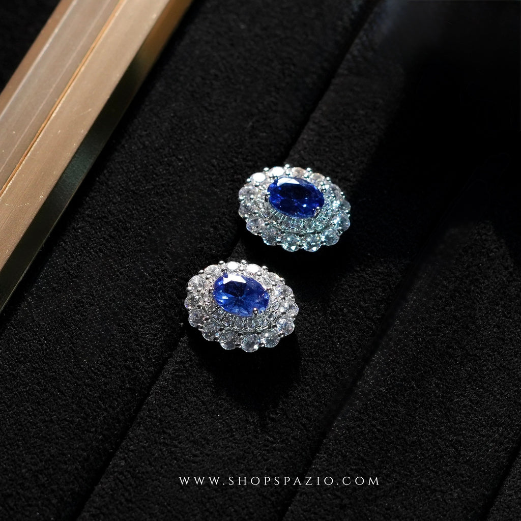 Blue Frost CZ Studs