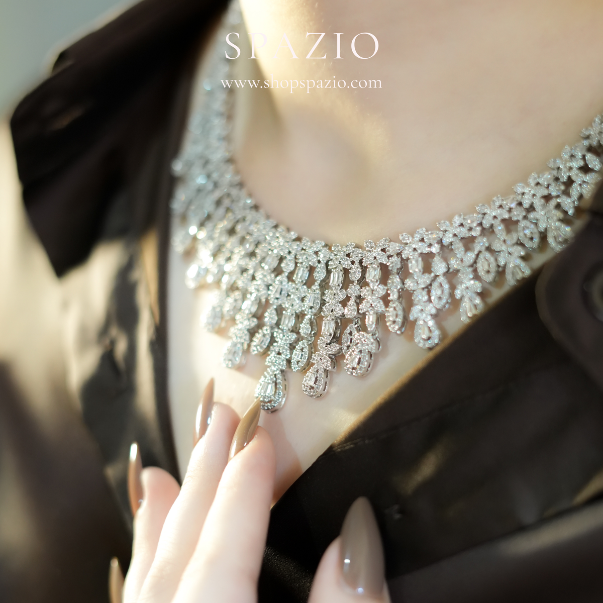 Silver Royale Necklace Set