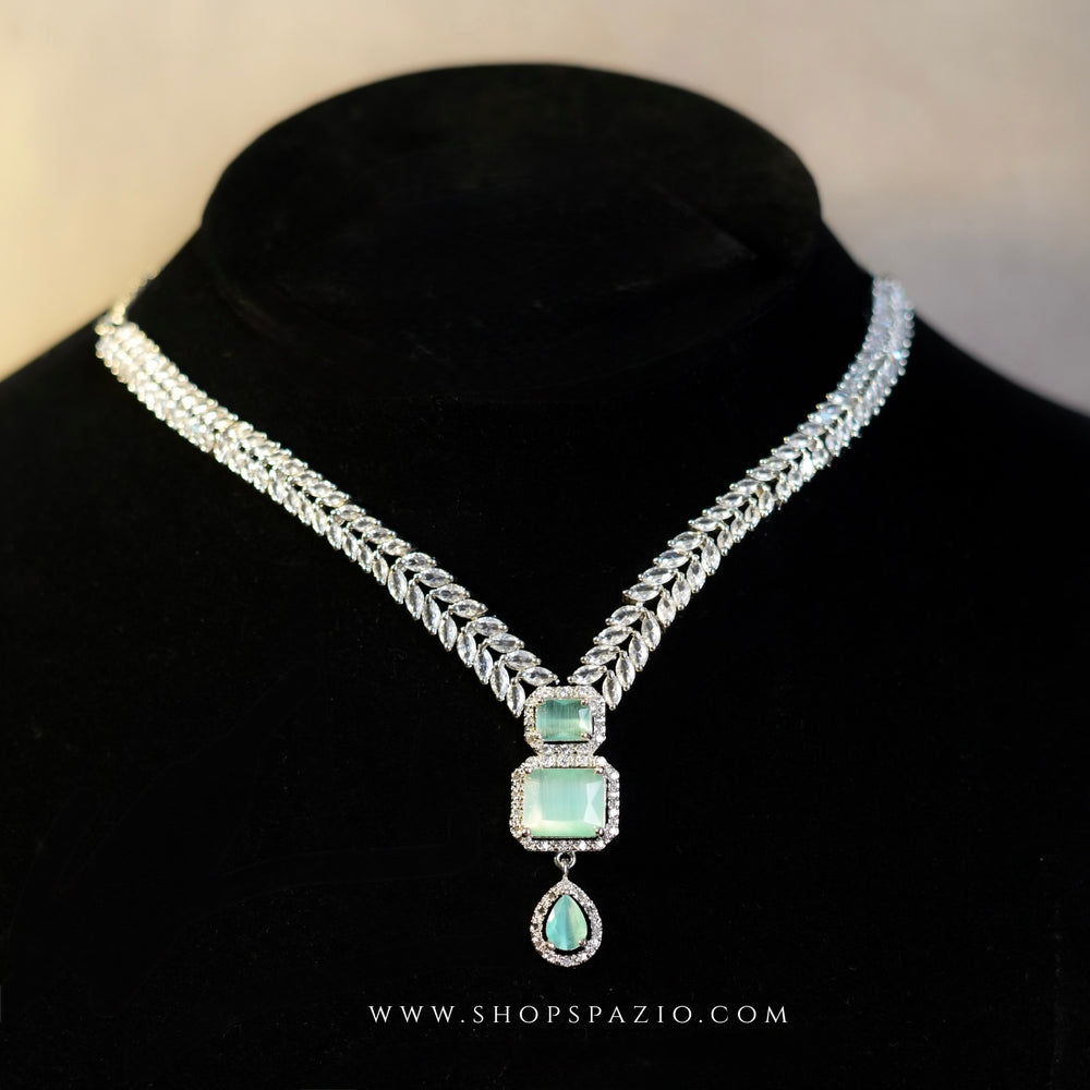 Fiora Necklace Set - Mint Blue