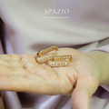 Luxe Pavé Hoops - Gold