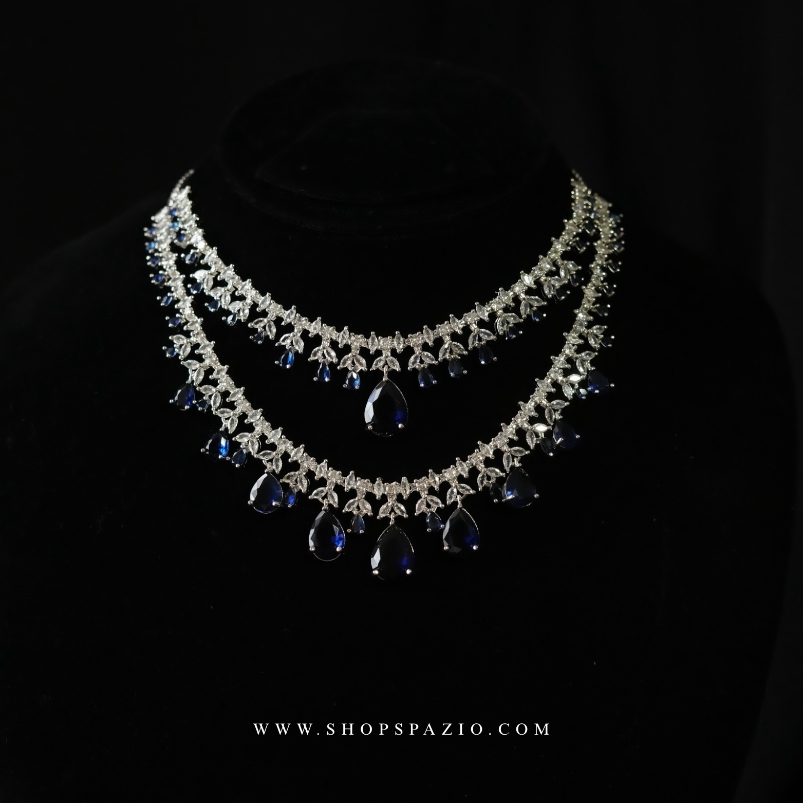 Empress Necklace Set - Blue