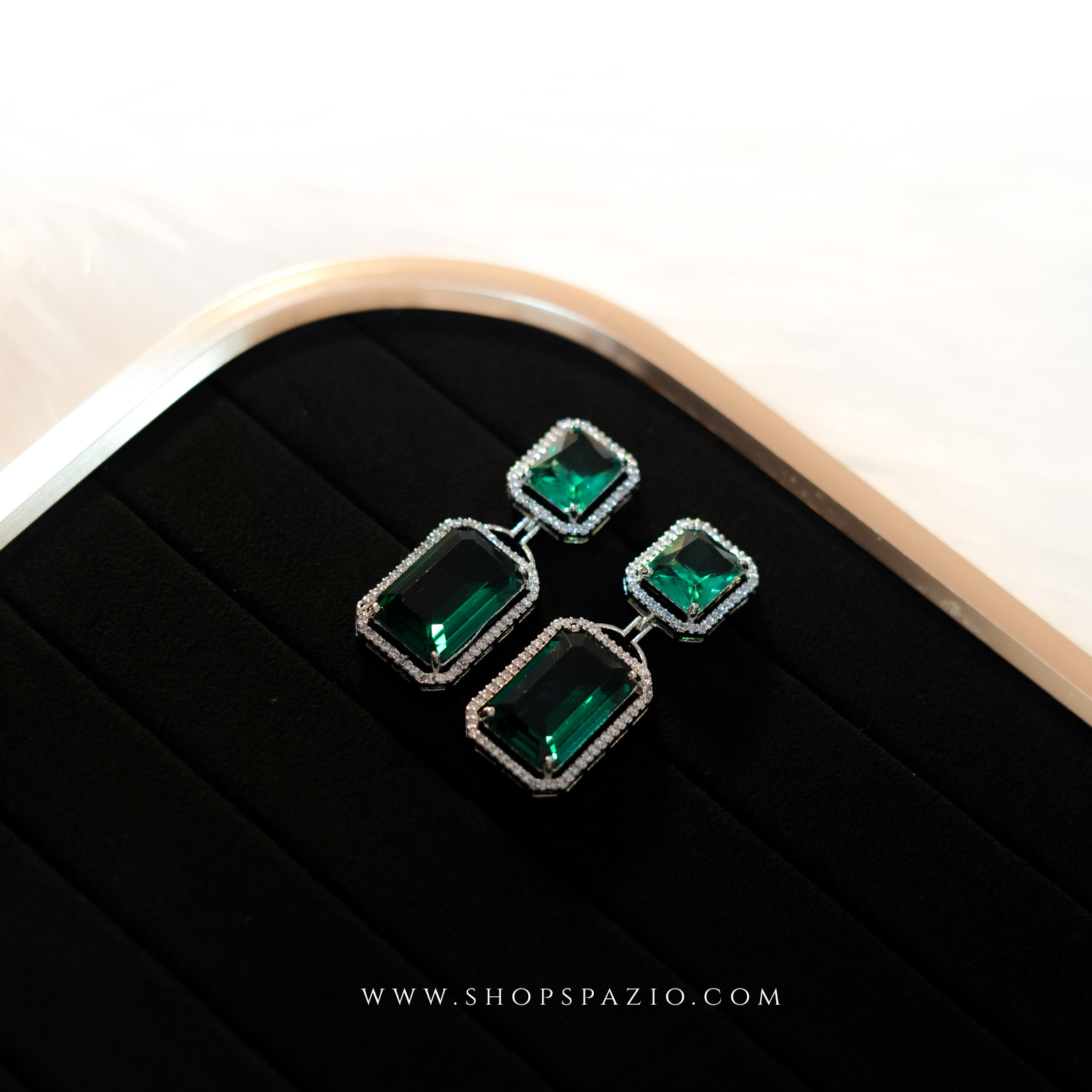 Prisma Duet Earrings - Green