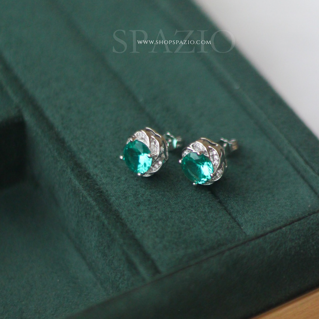 Floral Bloom CZ Studs
